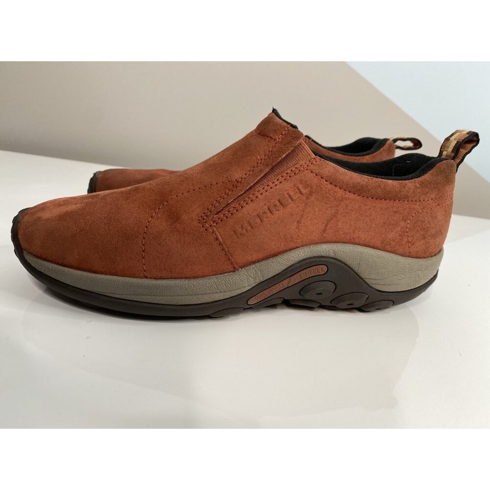 Merrell Sequoia Jungle Moc Rust Red Suede Hiking Pull On Womens 10 J02224